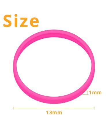 KUFUNG Non-Slip Elastic Hair Bands for Girls - Soft Rubber Hair Ties for Kids Braids - Small Fluorescent Pink (1 Pack) - Buy Online on GoSupps.com