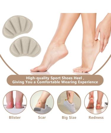 Flintronic Sneaker Heel Repair Patches - 2 Pairs, Apricot/Beige - Leather Heel Protectors for Shoe Repair - Buy Online on GoSupps.com