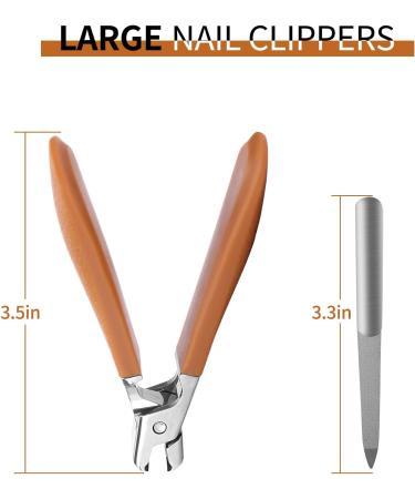 Professional Nail Clippers for Thick Fingernails & Toenails | Super Sharp Yellow Nail Clippers for Men - Buy Online on GoSupps.com