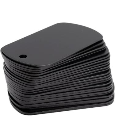 StayMax Anodized Aluminum Engraving Blank Tags - 50 Pack (Black) - Buy Online on GoSupps.com