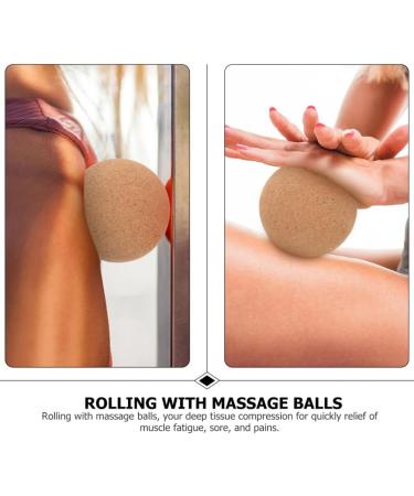 Shop ToddMomy Travel Massage Device - Cork Yoga Ball for Muscle Pain Relief & Plantar Fasciitis - Buy Online on GoSupps.com