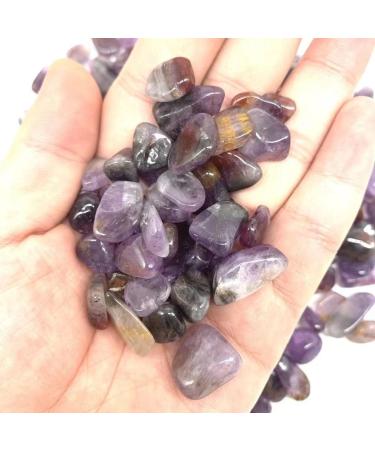 Natural Crystals and Stones 100g 9mm-15mm Colorful Tumbled Seven Quartz Chips Gravel Spiritual Stone Gifts for Decoration kaixun - Buy Online on GoSupps.com