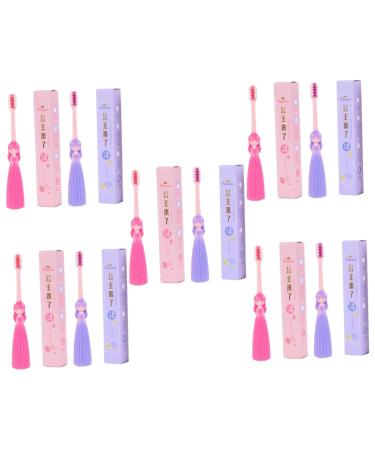 Doitool 20 STK children's toothbrush ultra -like toothbrush ergonomic handle children's tooth cleaner children toothbrush travel toothbrush super soft travel products for children pp