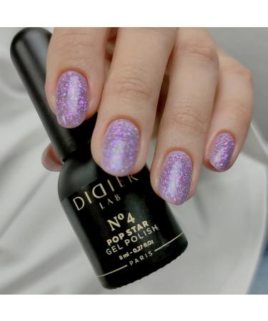 Didier Lab - Premium UV Gel Nail Polish - POP Star No4- Gel Nail Varnish - Nail Art - Long-Lasting High Gloss Wear - Gel Nail Polish - Gel Nails - Glitter Gel Nail Polish - Rich Pigment - 8ml - Buy Online on GoSupps.com