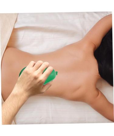 Lurrose 2 STK Acupressure Roller Massage Globe - Trigger Point & Body Massage Ball (11x6.5cm) - Green - Manual Back Roller for Pain Relief & Relaxation - Buy Online on GoSupps.com