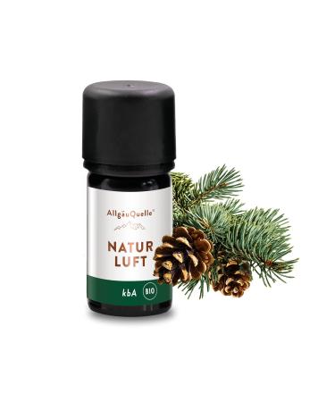 Allg gequelle Bio fragrance oil mixture natural air.100% essential oils made of mountain pine alpine bodies spruce and mint (KBA) |Vegan and natural fragrance mix for aroma diffuser/fragrance lamp 5 ml