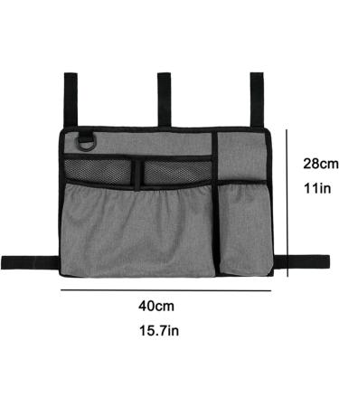 KOUISYY Walker Bag with Cup Holder Large Capacity Storage Pouch Wheelchairs Storage Organizer Bag Walker Rollator Storage Bag Folding Storage Pouch for Seniors Elderly Handicap(Grey) - Buy Online on GoSupps.com