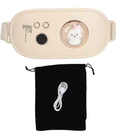 KKPZZ Menstrual Heating Pillow - Vibration Massage Fast Warming Adjustable Modes | Portable Beige Waist Heating for Period Cramps - Buy Online on GoSupps.com