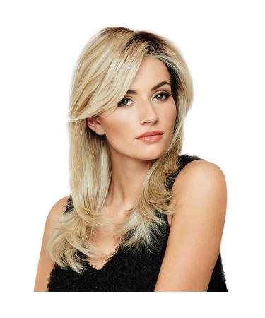 Wig Women Long Hair Gold Wavy Curly Long Cosplay Women Synthetic Brazilian Hair 50s 80s 70s 60s