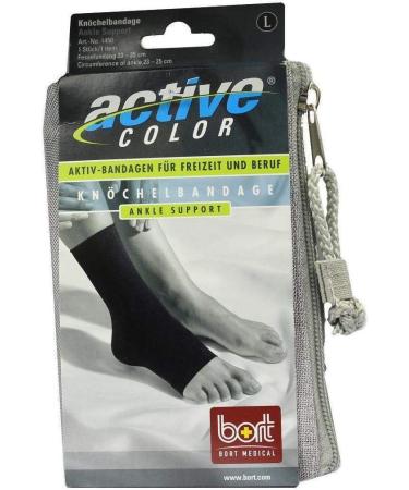 BORT ActiveColor ankle bandage L black 1 pc