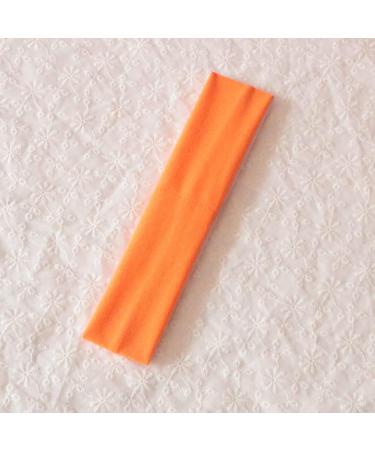 Sport Yoga Headbands Pack of 14 - Orange Stretchy Sweatband Set for Women, Men, and Girls - Buy Online on GoSupps.com