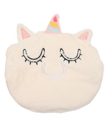 FRCOLOR Couverture de Masque Facial avec Serviette Chaude Spa Froid et Chaud Serviette de Visage d barbouillettes de Soin du Visage Masque Mignon la Face 1 unit (Lot de 1) blanc
