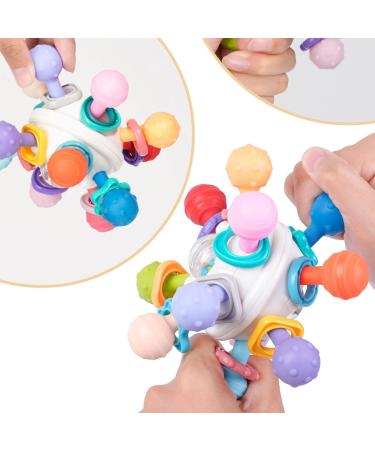 BAOK Biting Toys for Babies - Sensory Rattling Bite Rings & Teething Shaker Toys - International Shipping Available - Buy Online on GoSupps.com
