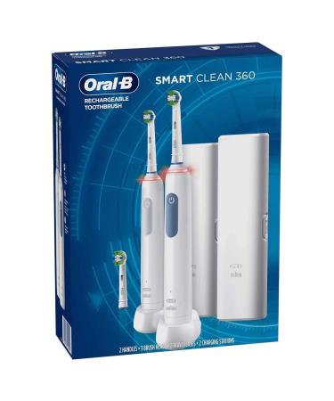 Oral-B Smart Clean 360 Rechargeable Toothbrushes 2 Pack