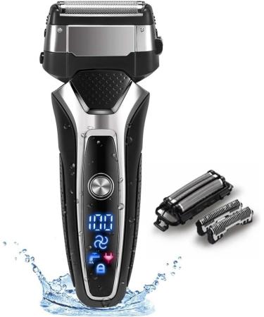 Wet Dry Rechargeable Electric Shaver for Men Facial Beard Electric Razor Stubble 3-Blade System Shaving Machine(Stand Alone Blade) - Buy Online on GoSupps.com