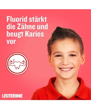 LISTERINE Smart Kidz Berry Mouthwash for Children 6+ | 500ml | Kids Dental Care - Buy Online on GoSupps.com