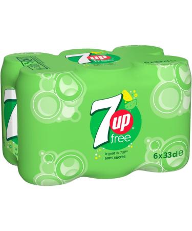 7UP Free Sans Sucres Citron & Citron Vert Canette 6 x 33 cl - Buy Online on GoSupps.com
