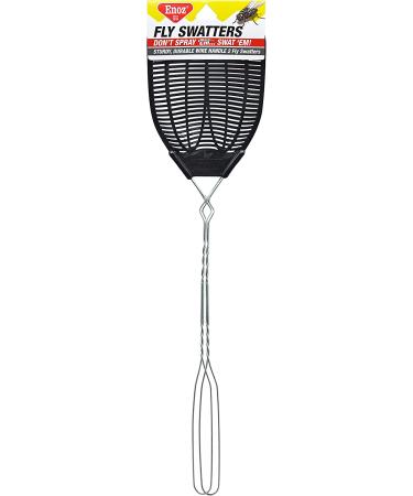 Enoz Plastic Mesh Head Flyswatter with Metal Handle  Assorted Colors  2 Count (Pack of 3) 6 - Buy Online on GoSupps.com