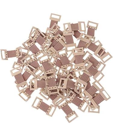 15Pcs Brown Elastic Bandage Clips Bandage Wrap Clips Stretch Metal Clips Replaceable Wrap Clips for Various Types Bandages Bandaging Supplies