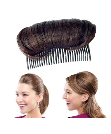 Bump IT UP Volume hair base hair comb clip hair clip hair styling insert braid tool fluffy increased hair pad volume maker hair insert hair accessories (light brown)