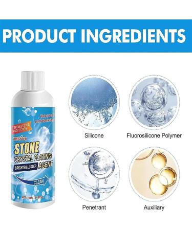 Stone Stain Remover Cleaner Marble Cleaner and Polish Crystal Plating Agen for Patio All Purpose Cleaner for Quartz Tile Granite Cooktops (3pcs) - Buy Online on GoSupps.com