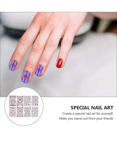 4th of July Patriotic Nail Stickers - 8 Sheets of America Flag Designer Decals for Acrylic Nails - Buy Online on GoSupps.com