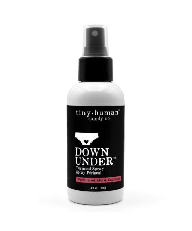Tiny Human Supply Co Down Under Herbal Perineal Spray 4oz 97% Organic Herbal Postpartum Relief Soothing Natural Mist for Mama Hospital Birth Kit Essential Made in USA