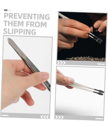 FRCOLOR 8 PCS Stainless Steel Stamp Clip Brow Tool Set - Jewelry Production & Stamp Collecting Tweezers Martensitic Steel 15.20x1.00cm - Buy Online on GoSupps.com