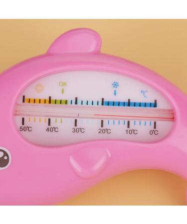 Bath Thermometer Baby Safe LCD Digital Water Thermometer - Rose Red Dolphin Design - Buy Online on GoSupps.com