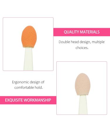 CRILSTYLEO 100pcs Double Ended Eyeshadow Brush Eyeshadow Stick Sponge Brush Makeup Brush Eyeshadow Makeup Tool Dual-side Cosmetic Tool Cosmetic Applicator Double-sides Eye Brush 6.5x1.3cm Green - Buy Online on GoSupps.com