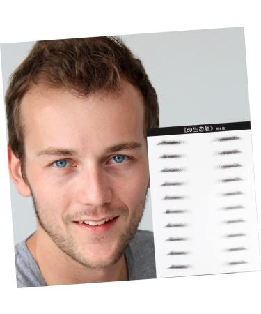 Housoutil 2 Pairs Stick-on Eyebrows Black Sticker Eyebrow Makeup Tools Eyebrow Stickers Water Proof 3d Patch 21x15cm Black - Buy Online on GoSupps.com