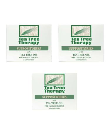 Tea Tree Suppository Tea Tree Therapy (3-Pack of 6)