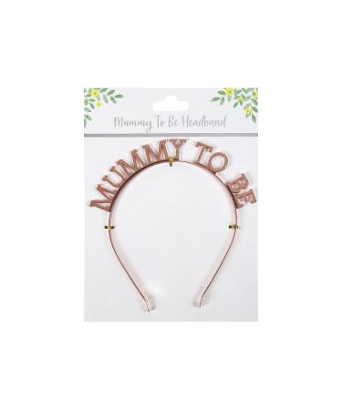 Eurowrap Mummy To Be Head Band Rose Gold Baby Shower Newborn Gift Mum to Be