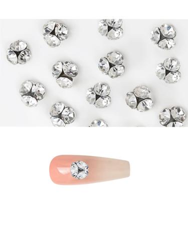 Fashion Nail Rhinestones White Crystal Nail Nail Clear Nails Art Nails Art for Women Nail Rhinestones Clear Nail White Nail Crystal Nails Art Decoration 6mm
