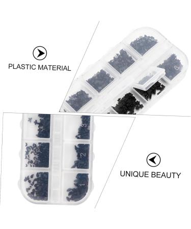 POPETPOP 1 Box Nail Jewelry Drill Nail Art Jewels Nail Glitter Beads Crystal Rhinestones for Nails Ab Diamonds for Nails Rhinestones Nail Jewelry Decorations Modeling 3d Accessories Plastic 13X5X1cm Black - Buy Online on GoSupps.com
