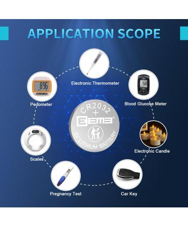 EEMB 5PACK CR2032 Batteries - High Performance 3V Coin Cell Batteries for Watches & Electronics | International Shipping - Buy Online on GoSupps.com