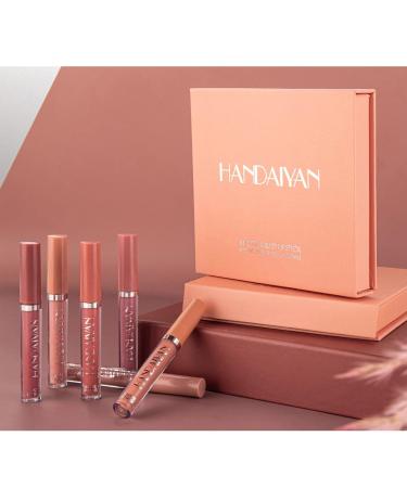 Rechoo 6 Colors Matte Lipstick Set - Waterproof Long-Lasting Non-Stick Cup Lip Gloss for Flawless Makeup - Buy Online on GoSupps.com