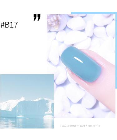 Nail Varnish Ice Blue Nail Polish 8ML Gel Nail Polish Quick Drying & Odorless Nail Gel No Need Lamp Non Toxic Odorless Nail Polish for Women and Girls - Buy Online on GoSupps.com