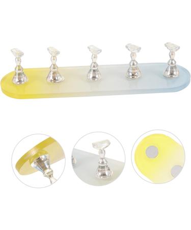 minkissy 5 Sets Nail Practice Holder Nail Display for Nail Painting Decorative Nail Racks Training Nail Display Beauty Nail Stands Nail Practice Stand Gold and Silver Plastic Storage Box - Buy Online on GoSupps.com