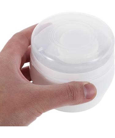 Ipetboom Lot de 2 pots vides avec houppette pour poudre distributeur de poudre rechargeable pour couches et chambre d'enfant (blanc). - Buy Online on GoSupps.com