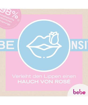 bebe Delicate rose lip care lip balm with almond oil and shea butter for protection and care for dry lips - Buy Online on GoSupps.com