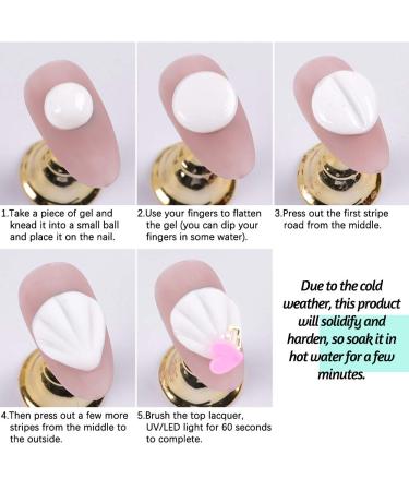 DAGEDA 3D Sculpture Gel Nail Mold for DIY Styling and Carving - Clear | Nail Art Decoration Tools - Buy Online on GoSupps.com