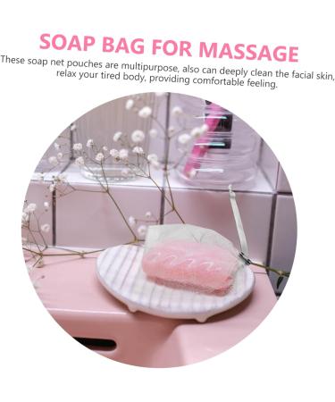 CANIGHT 8pcs Soap Mesh Bag Soap Foaming Bags Exfoliating Net Bag Facial Cleansing Net Dark Grey Fabric 14x10cm Dark Grey - Buy Online on GoSupps.com