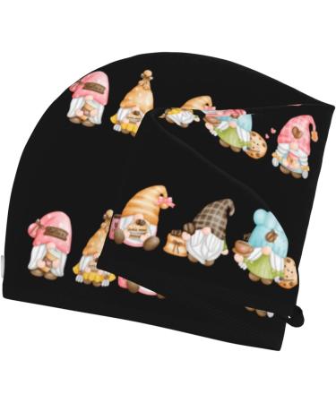 Coffee Lover Gnome Microfiber Hair Towel | Soft Super Absorbent Coral Velvet Wrap for Women | Quick Dry Cap for Long Curly & Thick Hair - Buy Online on GoSupps.com