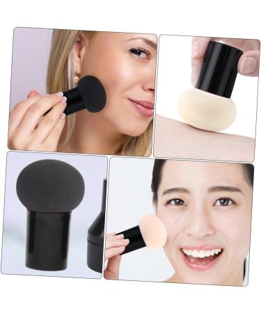 Housoutil 6sets Mushroom Head Puff Facial Sponges Hand Brush Soft Bristles Makeup Pad Beauty Sponges Triangle Puffs for Loose Blending Sponge Makeup Tools Hydrophilic Polyurethane Make up - Buy Online on GoSupps.com
