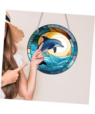 Abaodam 1 Set Dolphin Pendant Decor Dolphin Outdoor Pendant Porch Party Prop Acrylic Pendants Chic Ornaments - Buy Online on GoSupps.com
