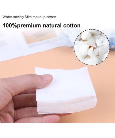 500 Pcs Makeup Cotton Pads Natural Premium Non-Woven Square Cosmetic Cotton Pads Makeup Facial Soft Cut Cotton for Skin Care or Remove face/Eyes and Lips Makeup (Thin) - Buy Online on GoSupps.com