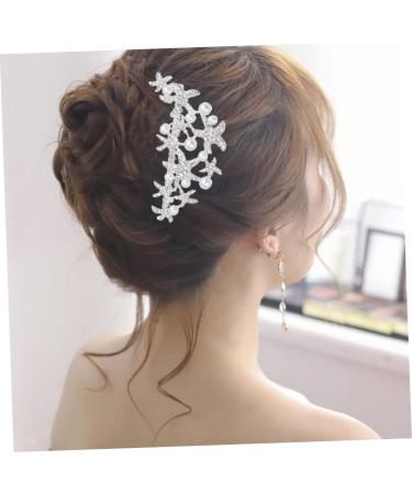 HAPINARY Bride Insert Comb Wedding Hair Comb Tiara Bridal Headdress Wedding Headpiece Pearl Hair Comb Accessories Bride Alloy - Buy Online on GoSupps.com