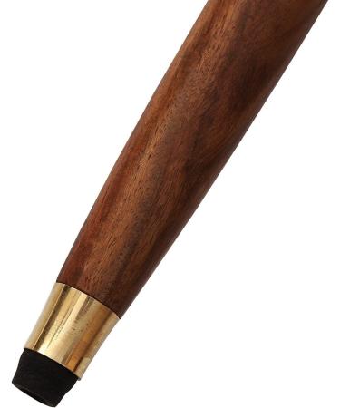 Medieval Replicas 37.4'' Brass Handle Walking Cane in Natural Wood - Elegant and Sturdy - Buy Online on GoSupps.com