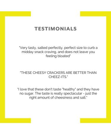 Organic Paleo Vegan Cheddar Cheezish Crackers | Grain-Free, Gluten-Free, Top 8 Allergen-Free, Nut-Free, Soy-Free | 1 Ounce (Pack of 18) - Buy Online on GoSupps.com